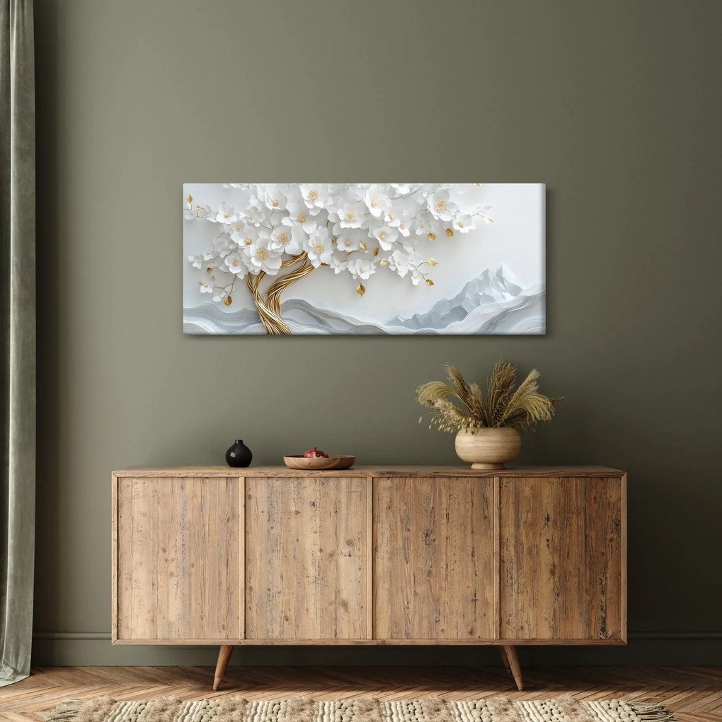 Tablou – Arborele vieții 3D elegant (120x50 cm)