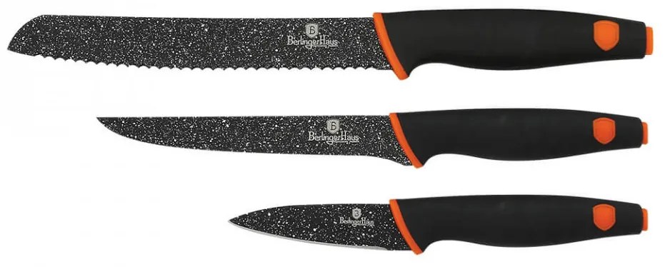 Set 3 cutite otel inoxidabil Granit Diamond Line Berlinger Haus BH 2301