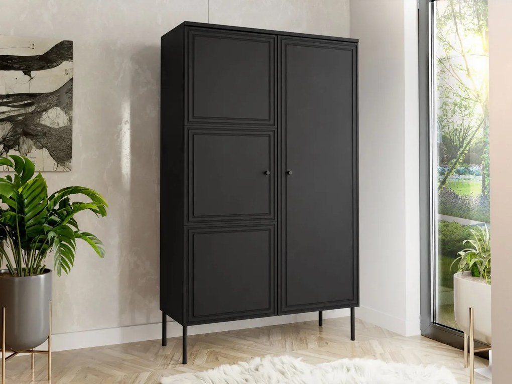 Dulap cu rafturi Godzes Bis (Negru) . 1104634