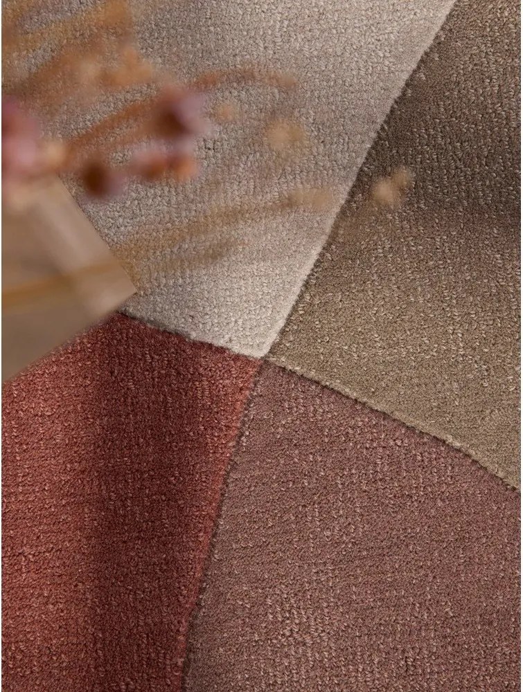 Covor bej țesut manual rotund din lână ø 160 cm Hackney Clarissa – Ted Baker