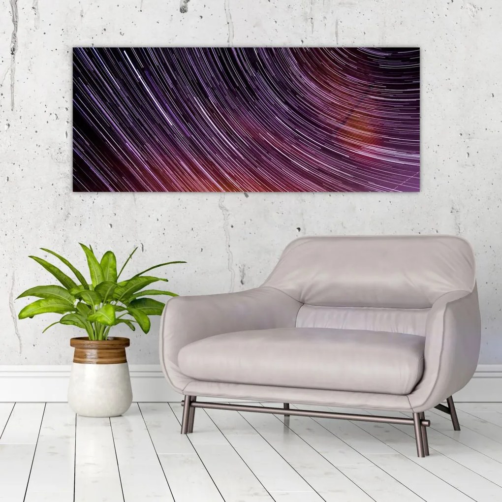 Tablou cu stele șterse pe cer (120x50 cm)