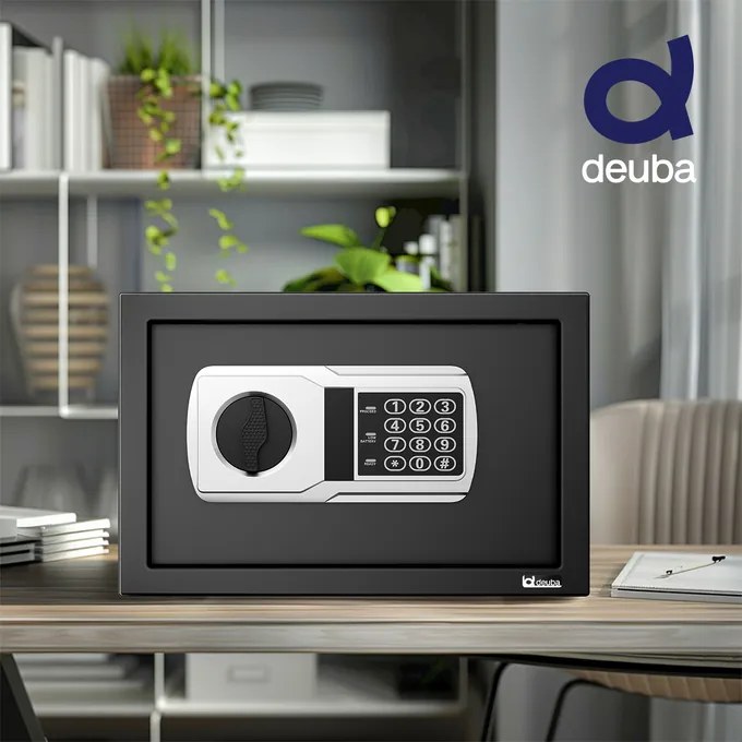 Deuba Seif de securitate Defer - 31x20x20cm negru
