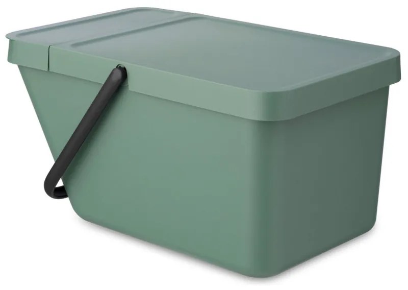 Cos depozitare sau reciclare Brabantia Sort&Go 1006309, 20 L, 22,5x45x28 cm, Stivuibil, Plastic, Verde închis