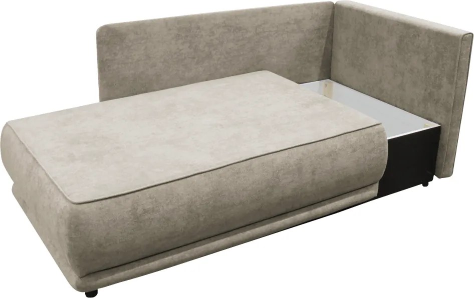 Canapea extensibilă, bej gri Taupe, pe dreapta, LIAMI