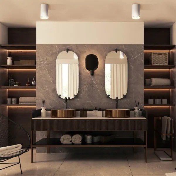 Spot LED RGBW reglabil pentru baie TURYN 1xGU10/6W/230V IP44 alb