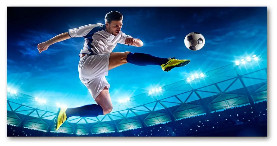 Tablou sticlă acrilică Fotbalist