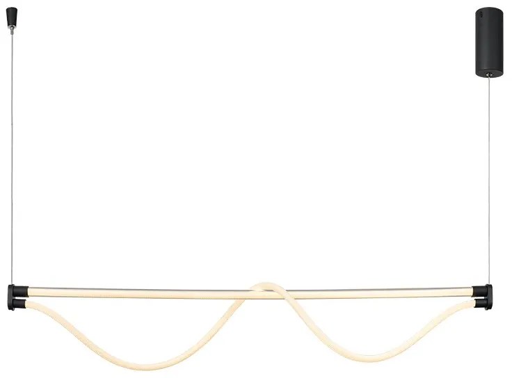 Lustra suspendata LED design minimalist FUGAZ negru MA-8951
