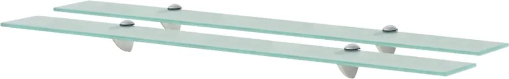 vidaXL Rafturi suspendate, 2 buc., 90 x 10 cm, sticlă, 8 mm