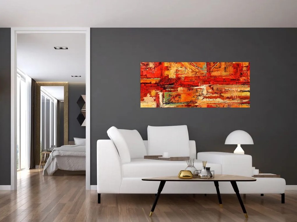 Tablou cu pictură pe pereți (120x50 cm)