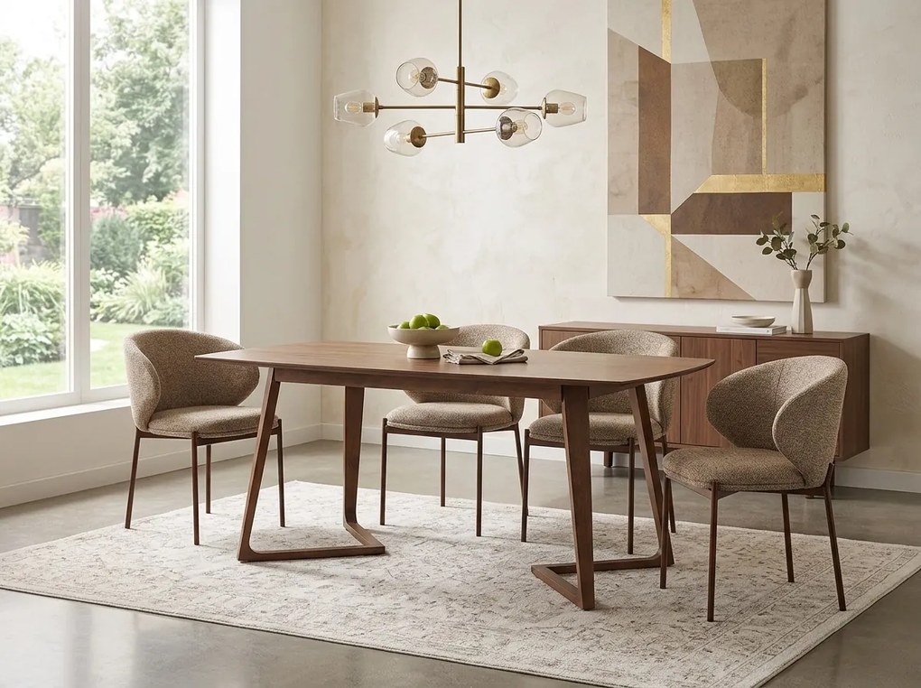 Scaun de masa KIOTO, nuc/bej