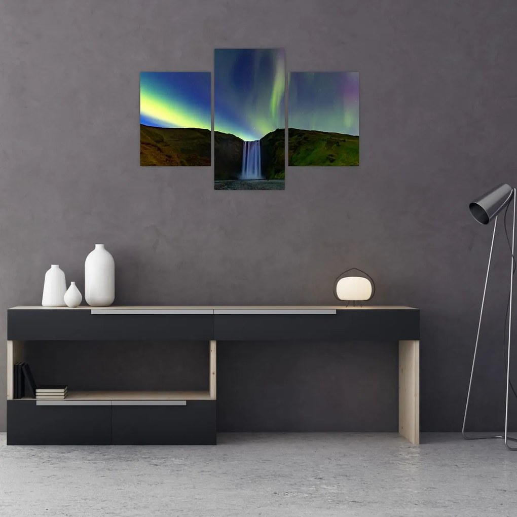 Tablou - Aurora Boreală în Islanda (90x60 cm)