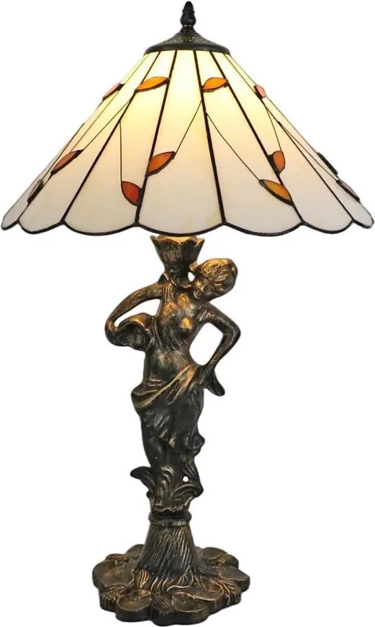 Brilagi - Lampă de masă Tiffany din vitralii FOLIA 1xE27/60W/230V