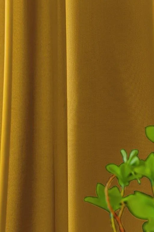 Draperie mustar cu rejansa OXFORD 140x250 cm