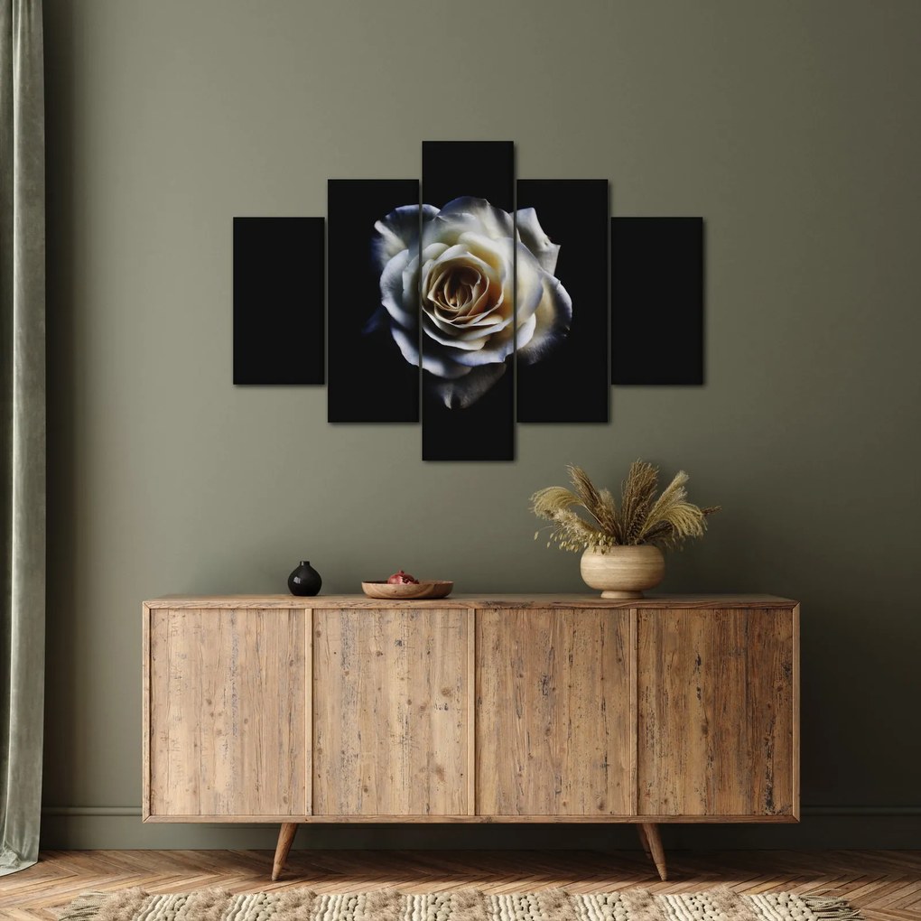 Tablou cu trandafir alb (150x105 cm)