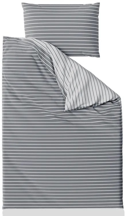 Lenjerie de pat din bumbac Renforce CAPRIVI gri hotelova capsa Dimensiunile lenjeriei: 70x90 cm, 140x200 cm