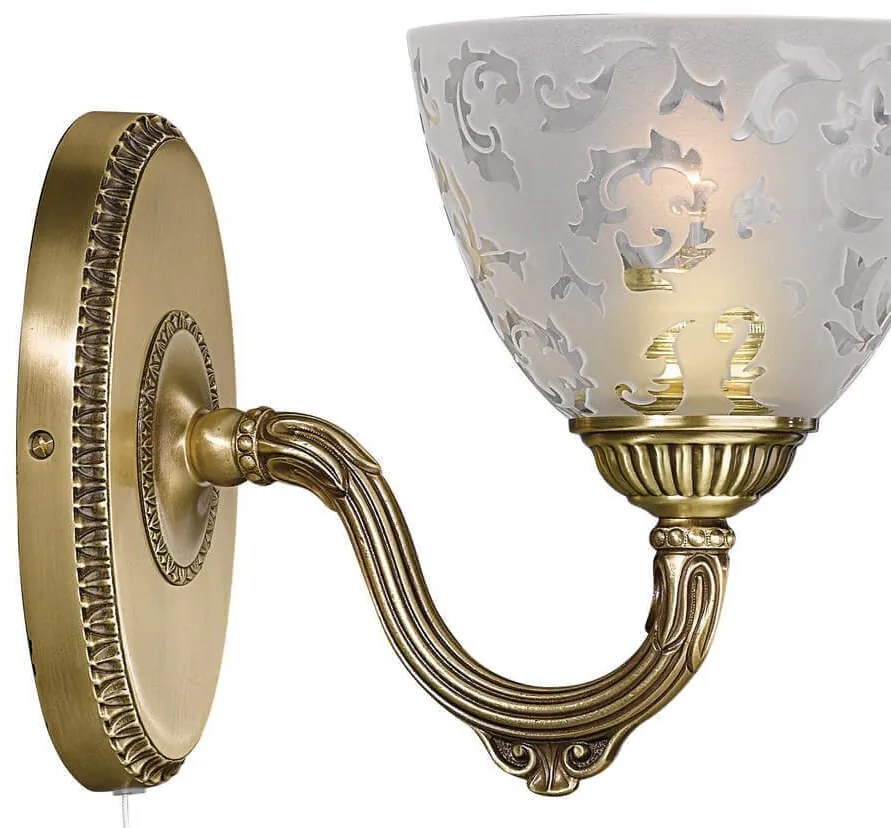 Aplica de perete din alama 1 brate design italian 6252