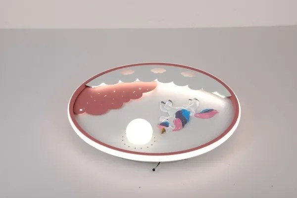 Brilagi - Plafonieră LED reglabilă pentru copii UNICORN/68W/230V 3000-6000K + telecomandă