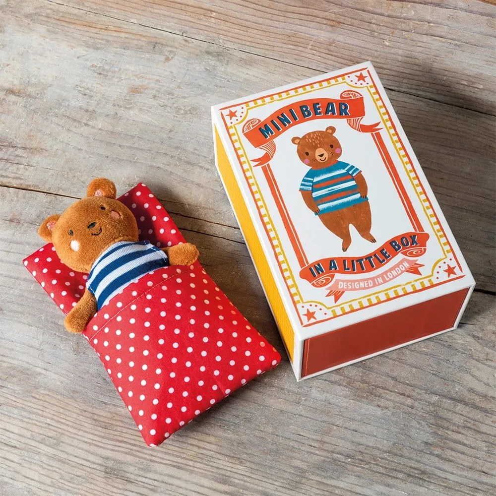 Jucărie de pluș Mini Bear in a Little Box – Rex London