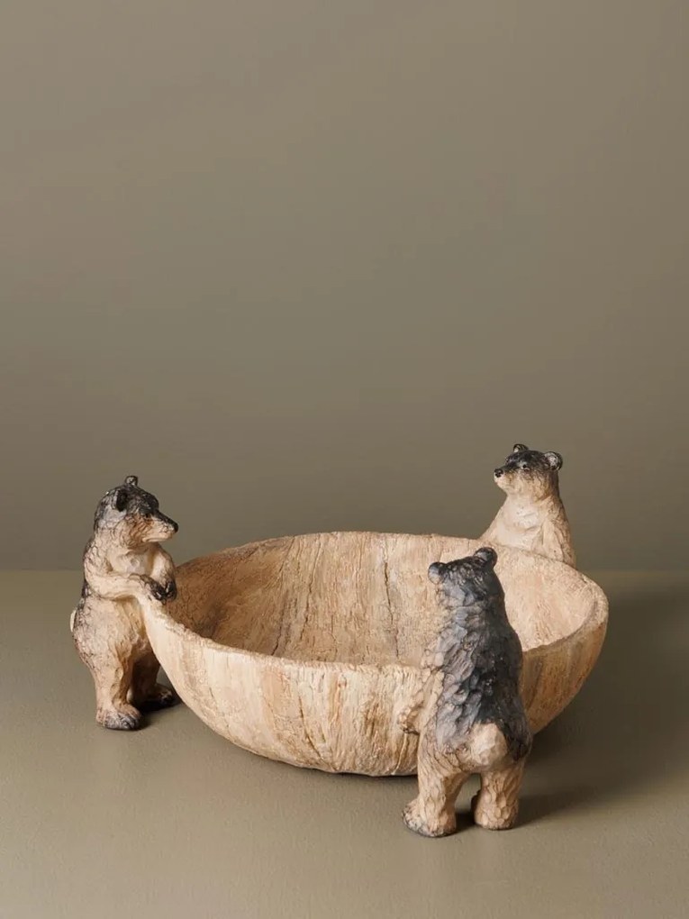 Bol decorativ, din polirasina, Bear