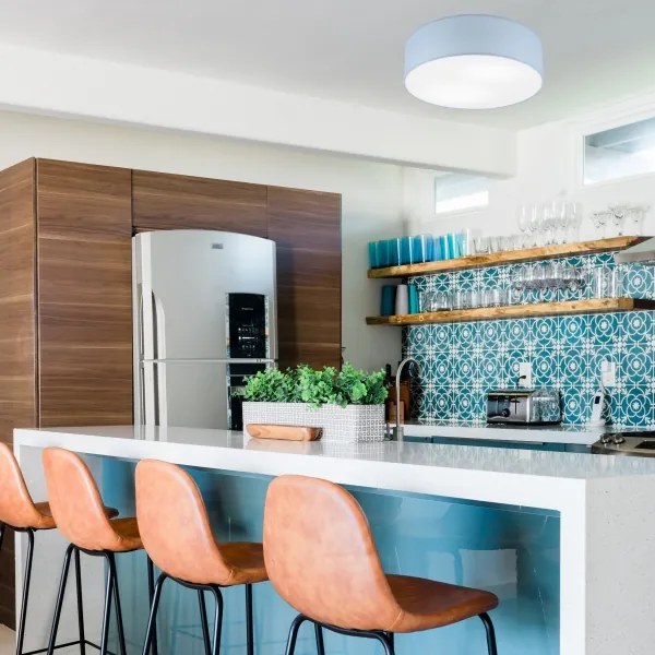 Plafonieră SIRJA PASTEL 2xE27/60W/230V d. 45 cm albastru