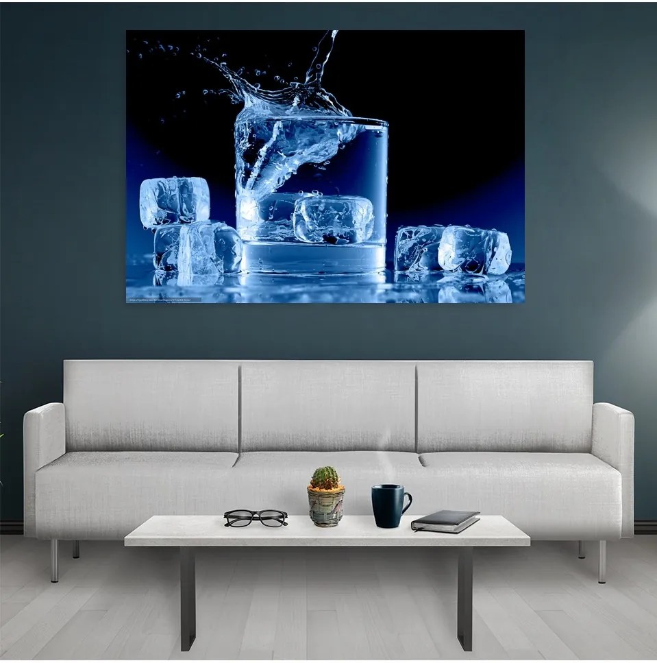 Tablou Canvas Bucatarie Ice Water - 90x60 cm 90x60 cm