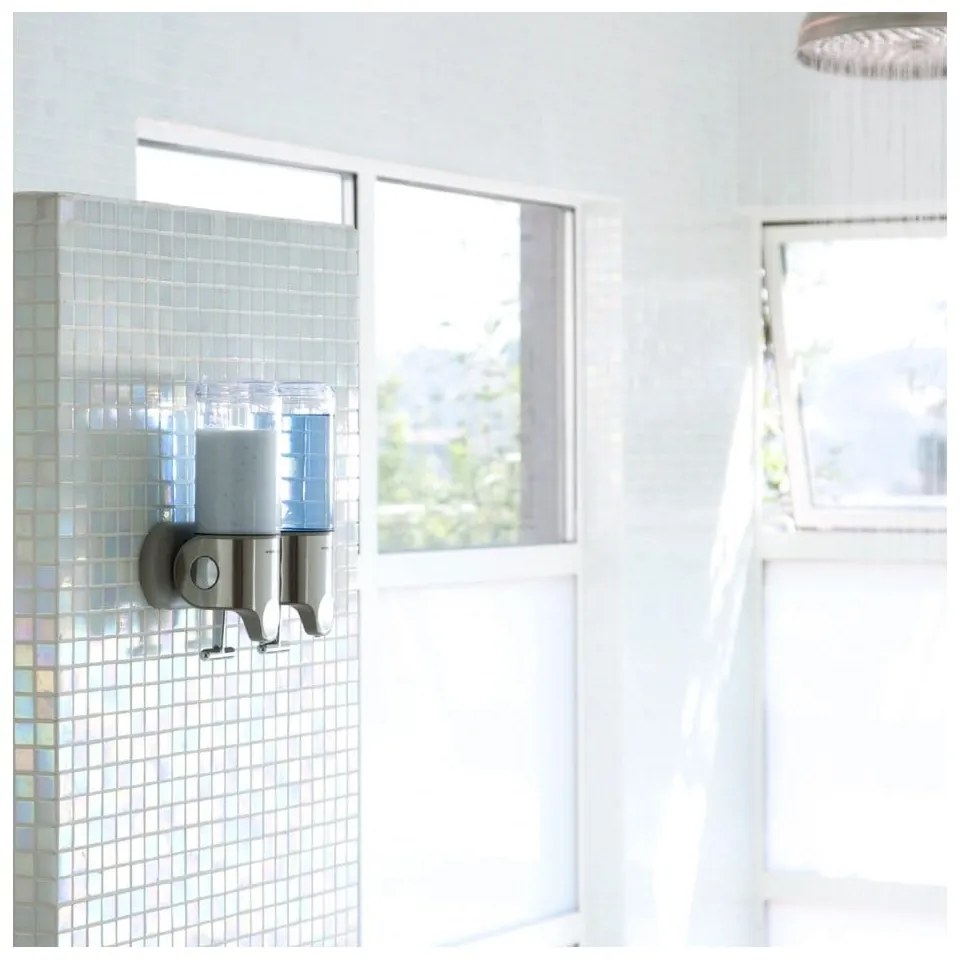 Dispenser de săpun de perete din oțel inoxidabil, argintiu 880 ml - simplehuman