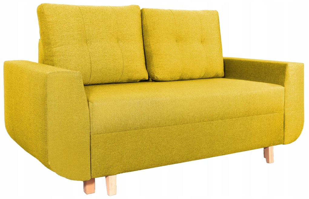 Canapea două locuri Maubli (galben). 1042579