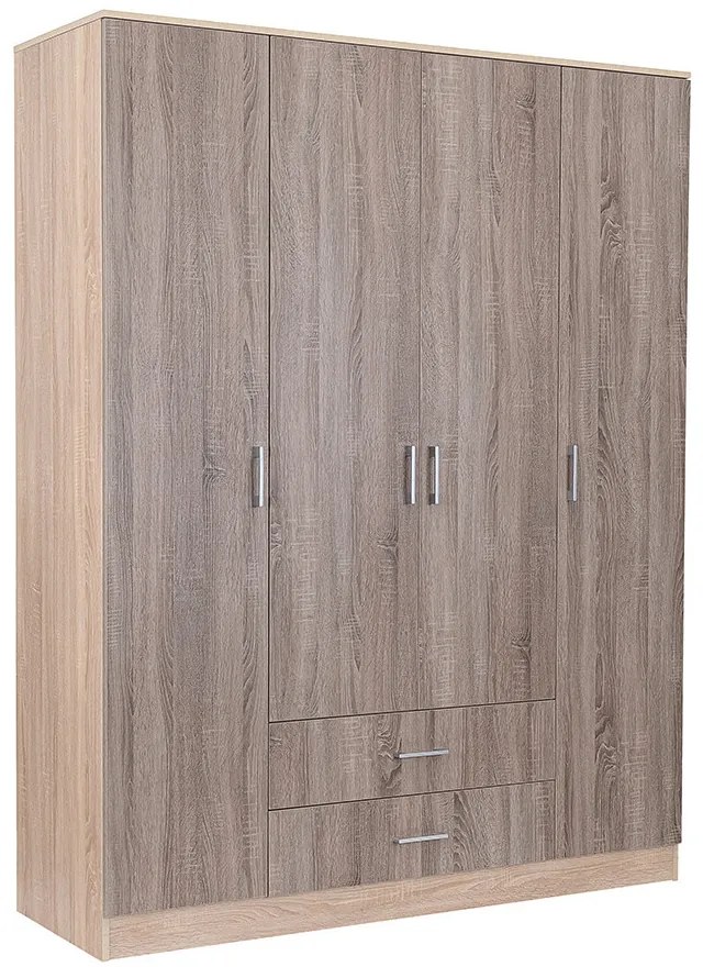 Dulap Miami 160x205 cm stejar York-stejar Sonoma