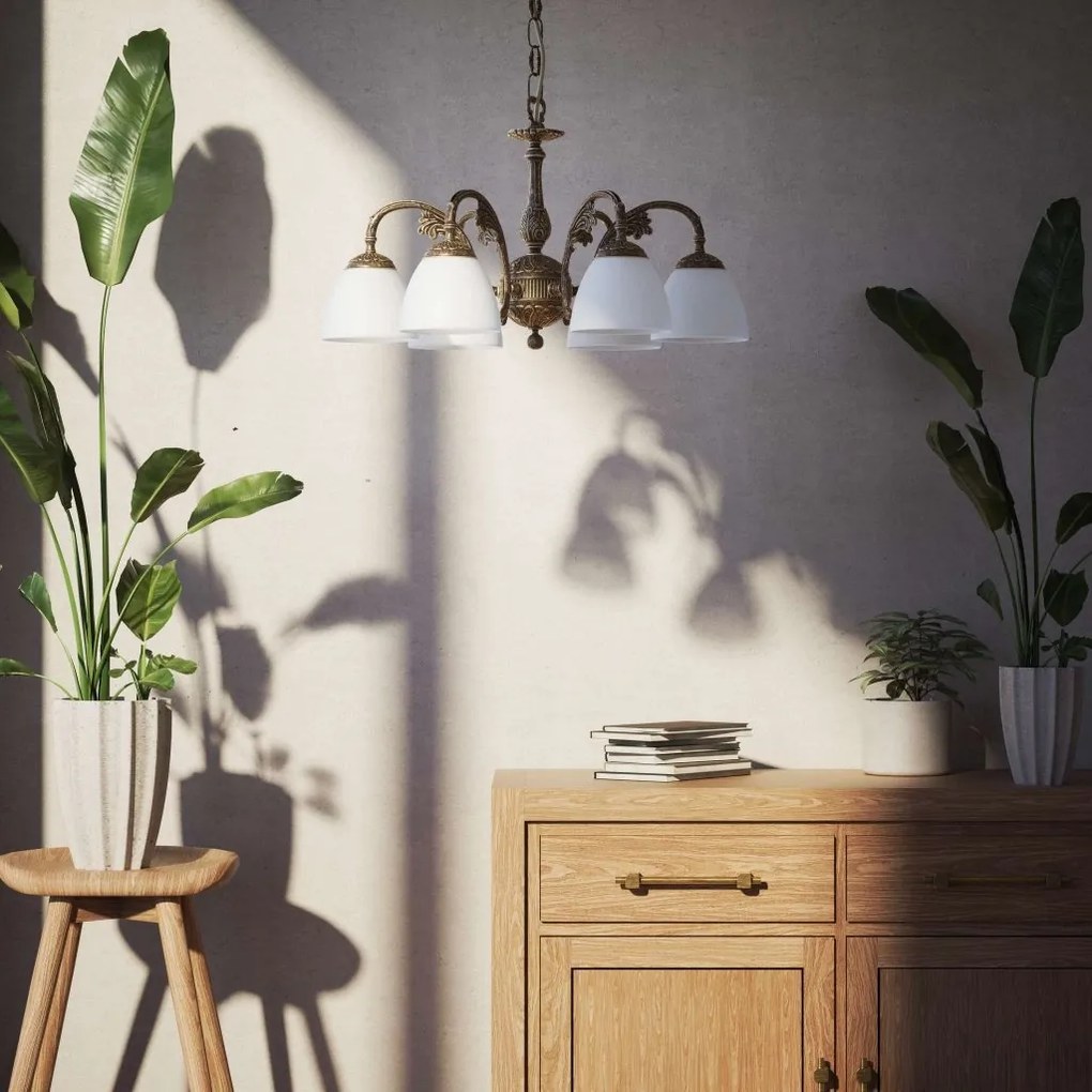 Candelabru din alama stil Art Nouveau Beatrice