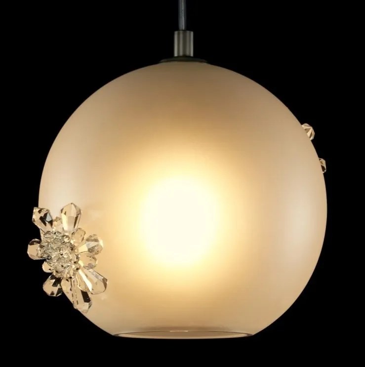 Lustra LUX decorativ fulgi de zapada din cristal SNOWFLAKE 02A-SB