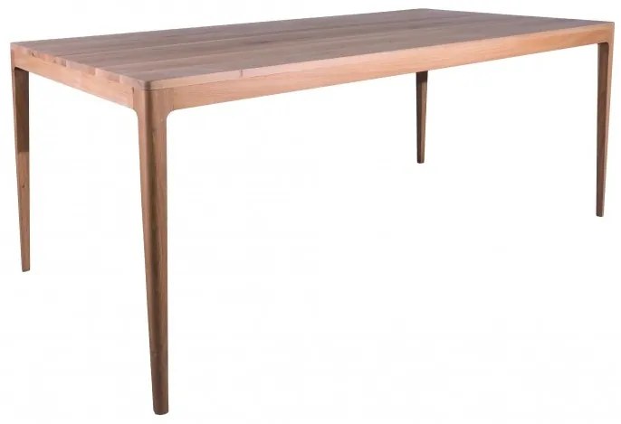 Masa dining, natur, din lemn de stejar, L180 cm, aspect rustic, Ernest
