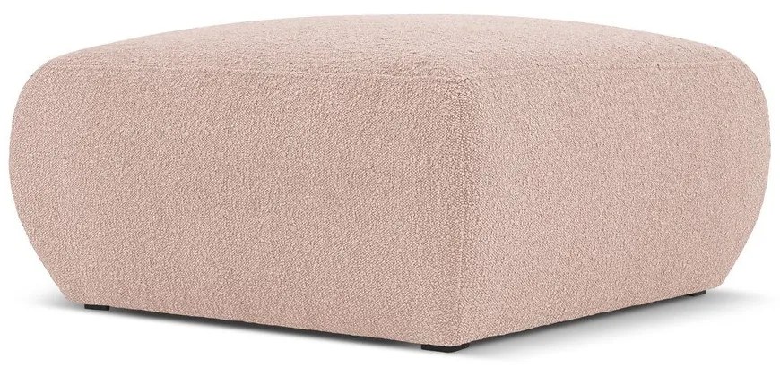 Taburet roz cu tapițerie din stofă bouclé Molino – Micadoni Home