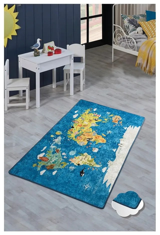 Covor copii World Map, 200 x 290 cm