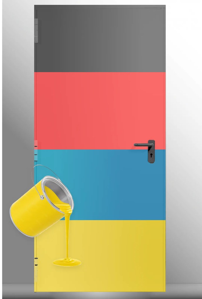 Usa Antifoc EI60 120 - 1 Canat - Rezistenta la foc 60 120 min - Montaj Interior Vopsire in camp electrostatic alte culori, 1000, 2100, 120,