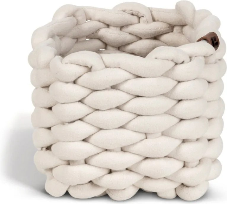 Coș de depozitare din material textil 20x15x11 cm Peach Skin S – Bigso