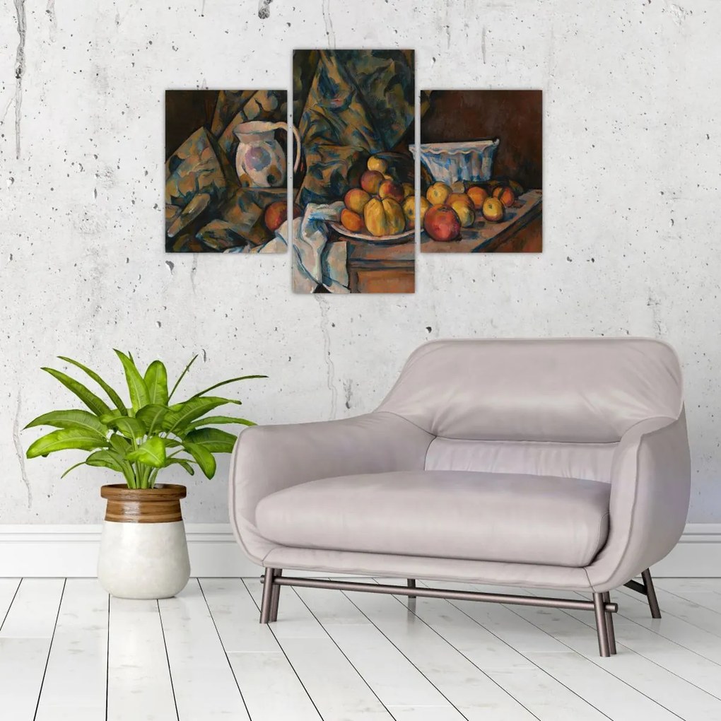 Tablou - Paul Cézanne, Still Life with Apples and Peaches, reproducere (90x60 cm)