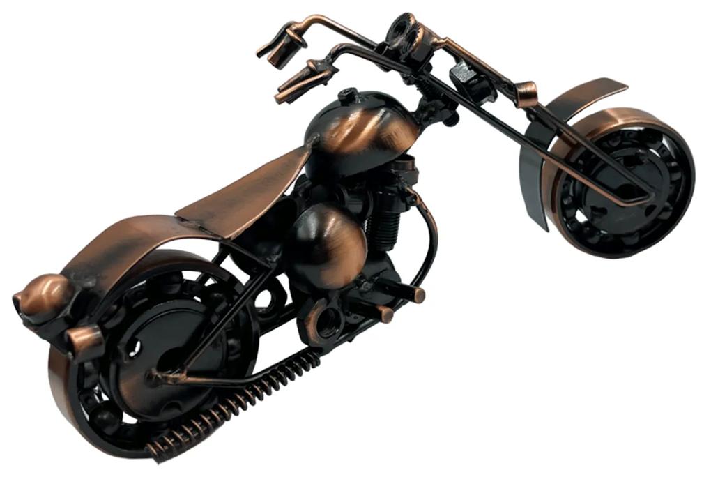Motocicleta metal Coppery Bandidos miniatura 22x10cm