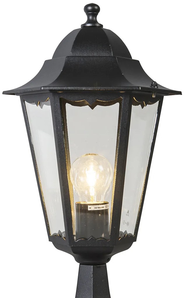 Lanternă clasică de exterior cu bază neagră IP44 - New Orleans