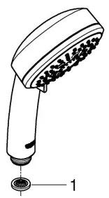 GROHE 27575002 - Duș de mână TEMPESTA COSMOPOLITAN 100 4” crom lucios