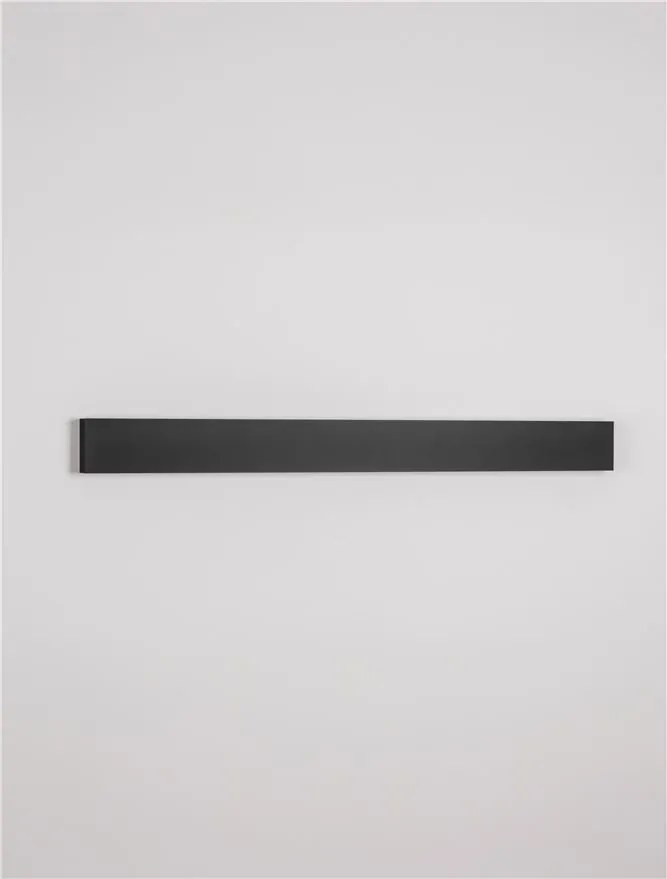 Aplica exterior negru liniara 90cm IP65 LED METRIC