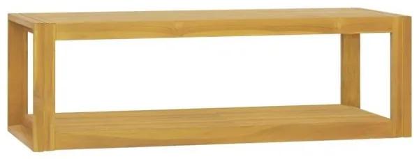 VidaXL Dulap de baie suspendat, 110x45x35 cm, lemn masiv de tec