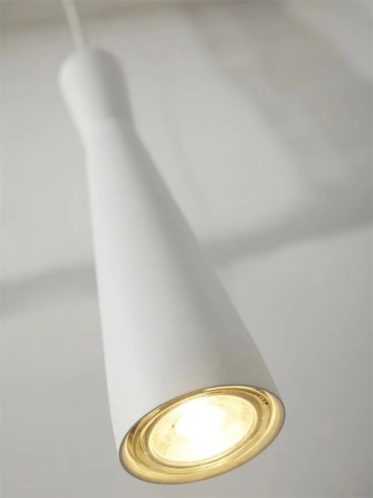 Pendul metal design modern Bordeaux alb