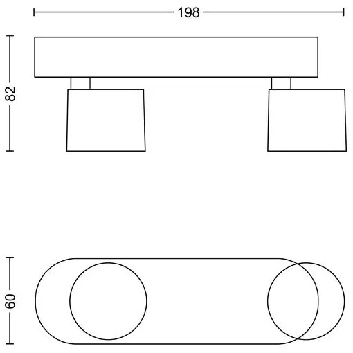 Spot LED dimabil STAR 2xLED/4,5W/230V Philips