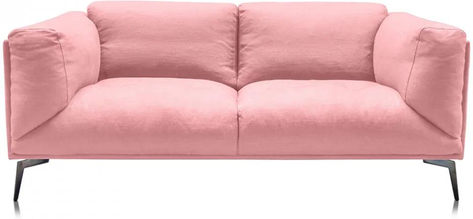 Canapea roz deschis din in si metal pentru 2 persoane Moore Versmissen