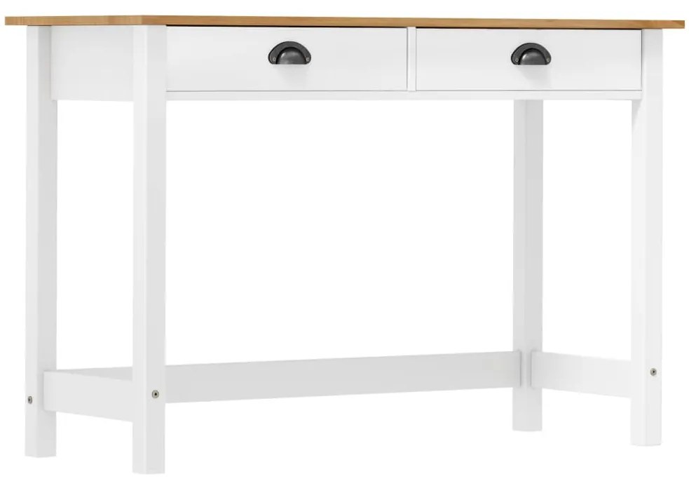 vidaXL Masă consolă Hill cu 2 sertare, 110x45x74 cm, lemn masiv pin