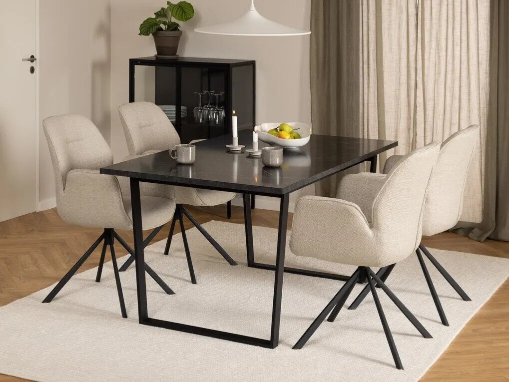 Set de mese Oakland 93874x90x160cm, Numărul de locuri: 4, Unghiular