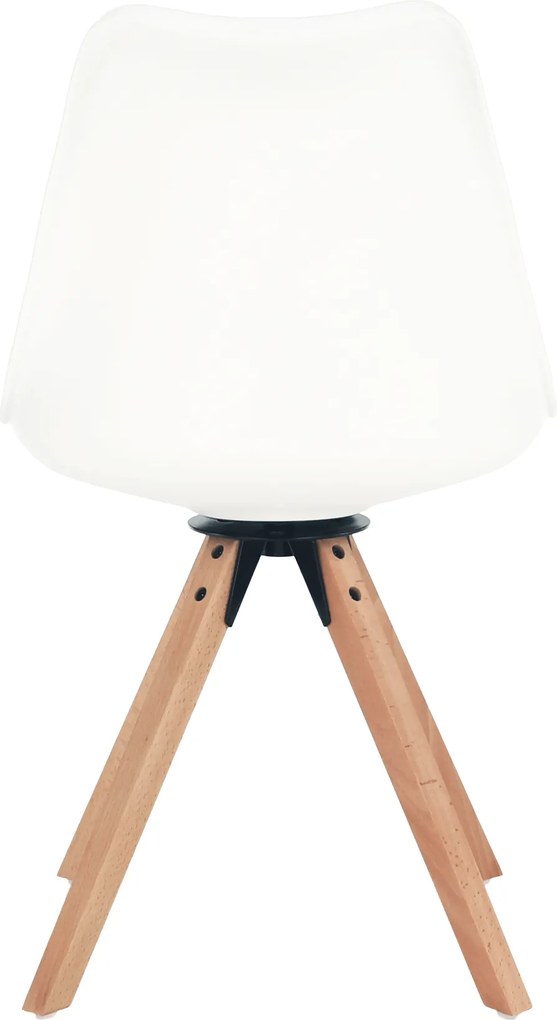 Scaun pivotant elegant, alb, ETOSA