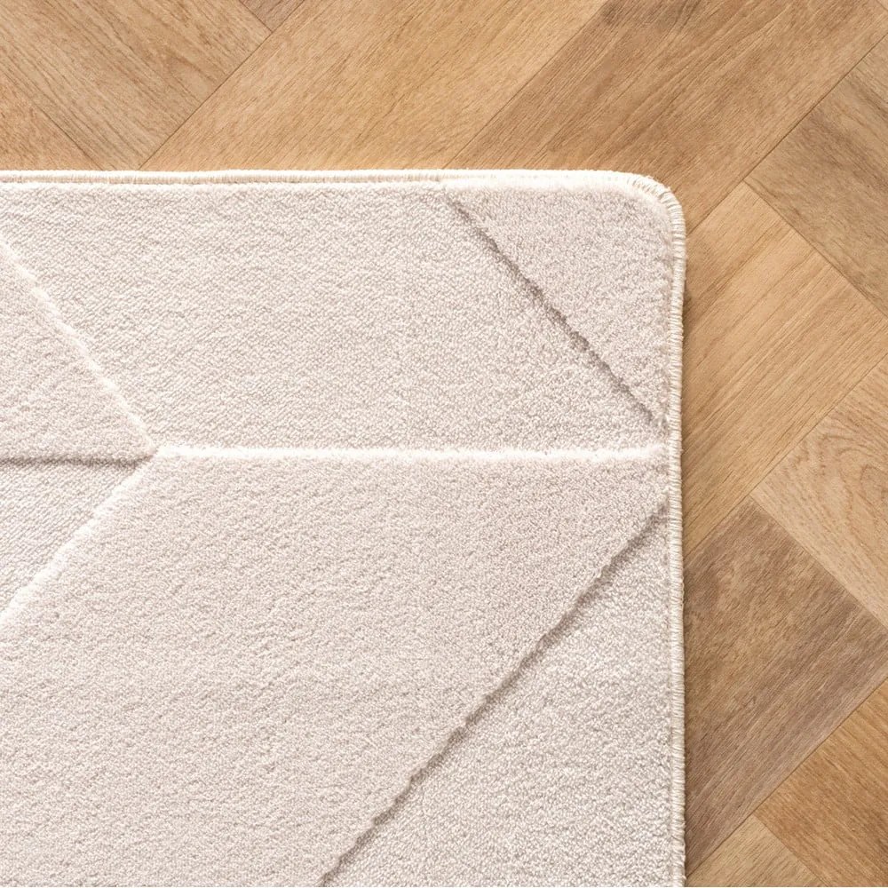 Covor tip traversă crem lavabil 80x250 cm Pompei 1613 – Ayyildiz Carpets