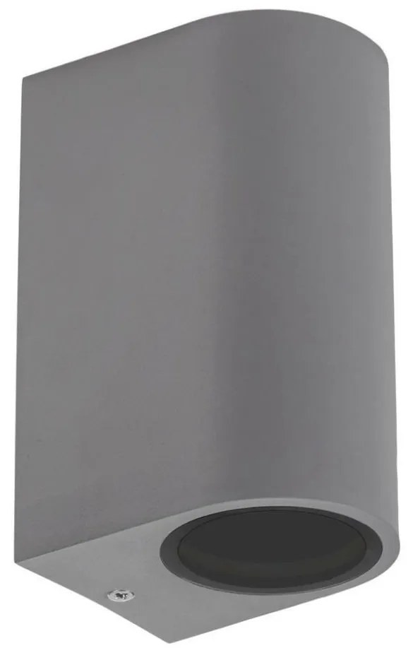 Aplică de exterior PARETE 2xGU10/6W/230V IP54 gri