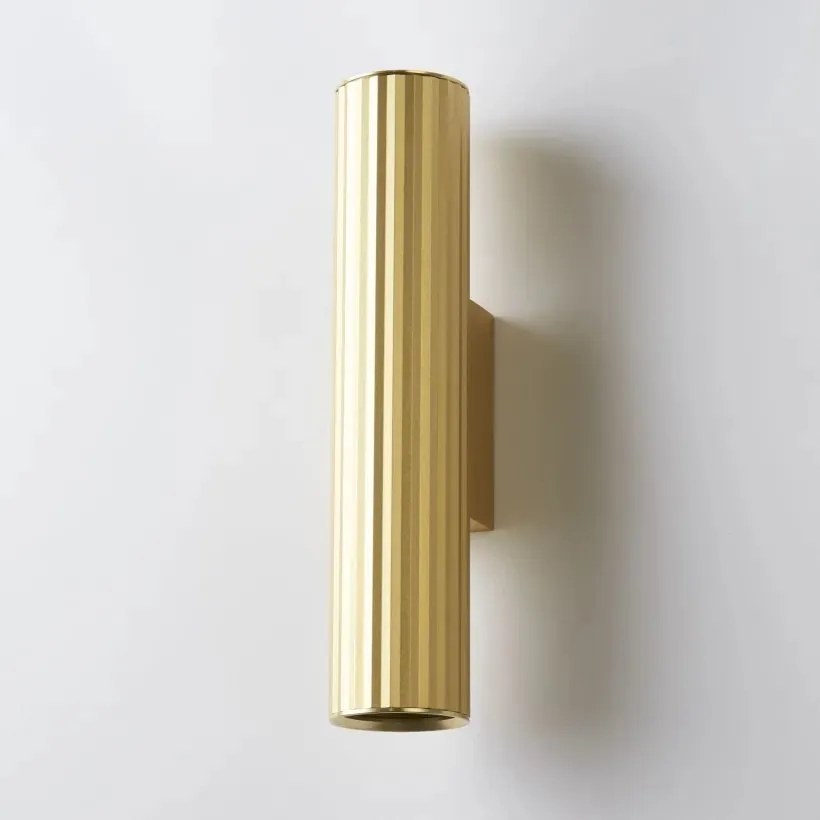 Aplica minimalista din aluminiu canelat Anna Wall 2 auriu
